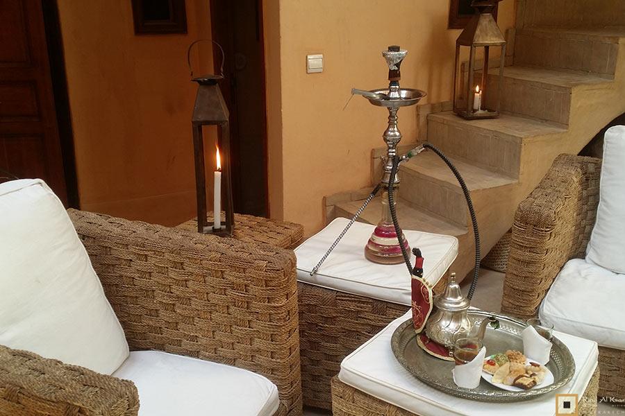 Shisha Sky Bar in Marrakech & Drinking Mint Tea | Riad Al Ksar