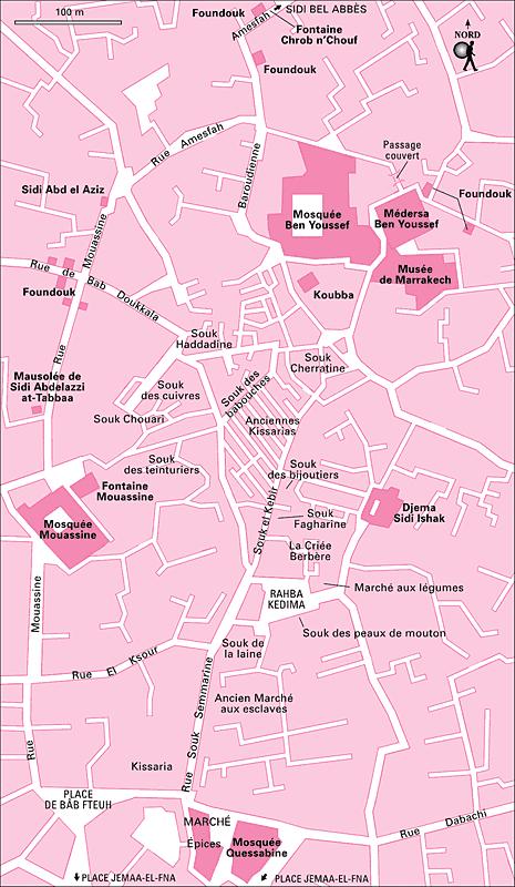 Cartes Plans de Marrakech | les Souks A Imprimer