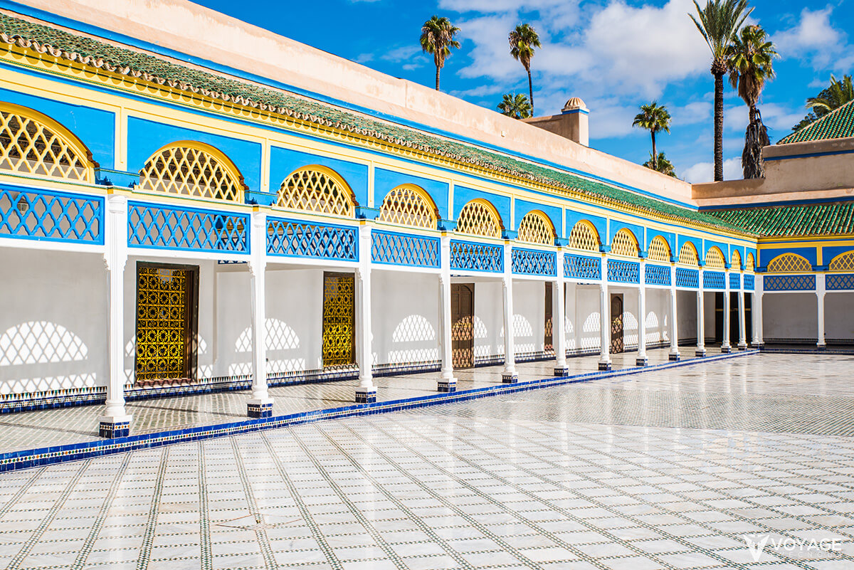 marrakech-palais-de-la-bahia cour d honneur