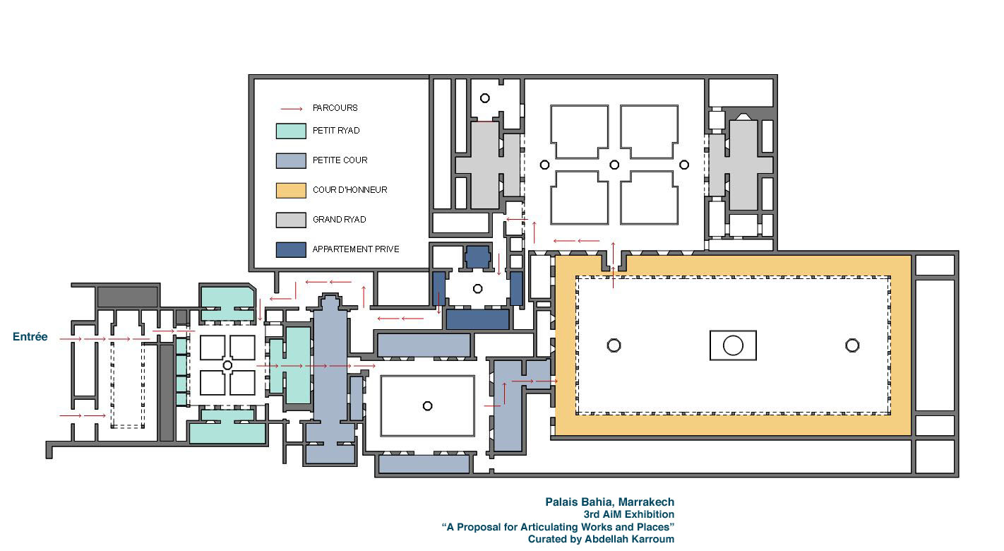 plan du palais de la bahia