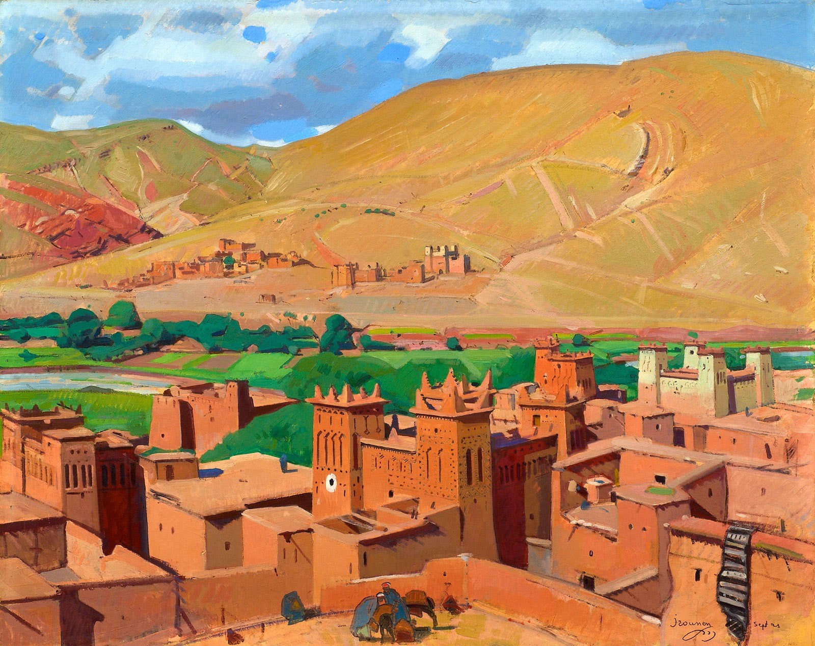 Jacques Majorelle -Irounen, Grand Atlas, Vallée d’Ounila 1921