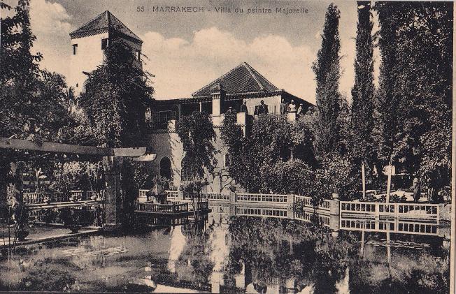 villa of the painter Jacques Majorelle – post card