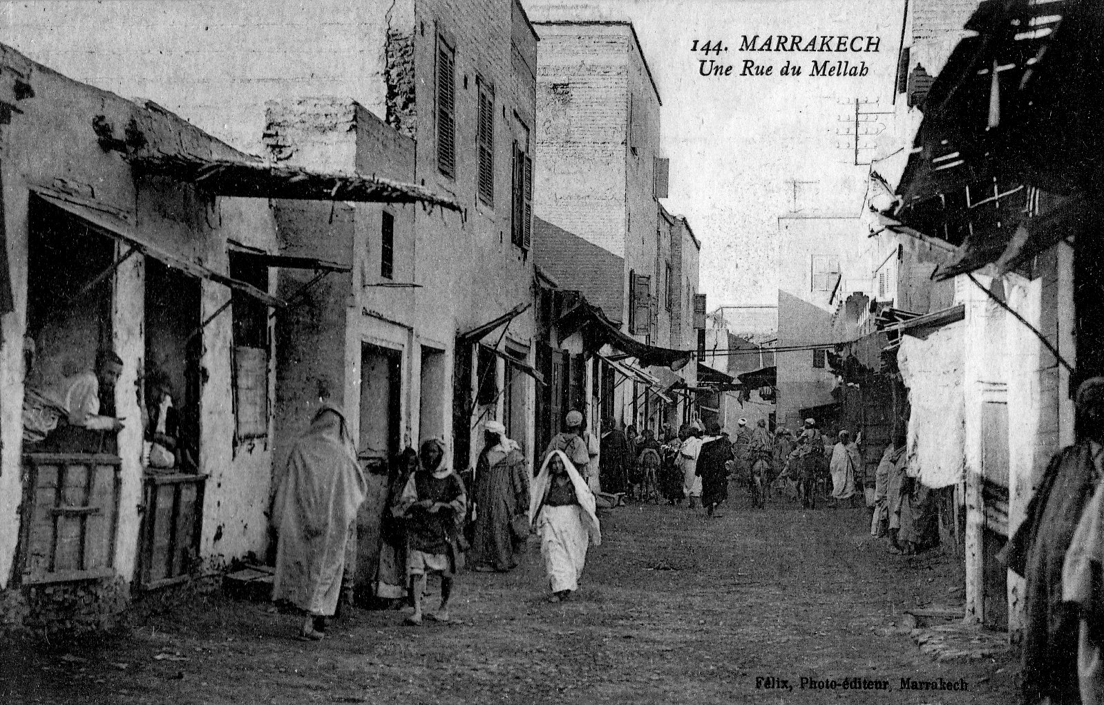 Marrakech Une rue Mellah Quartier Juif