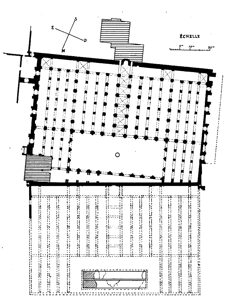 Plan de la Koutoubia et de la primo mosquee