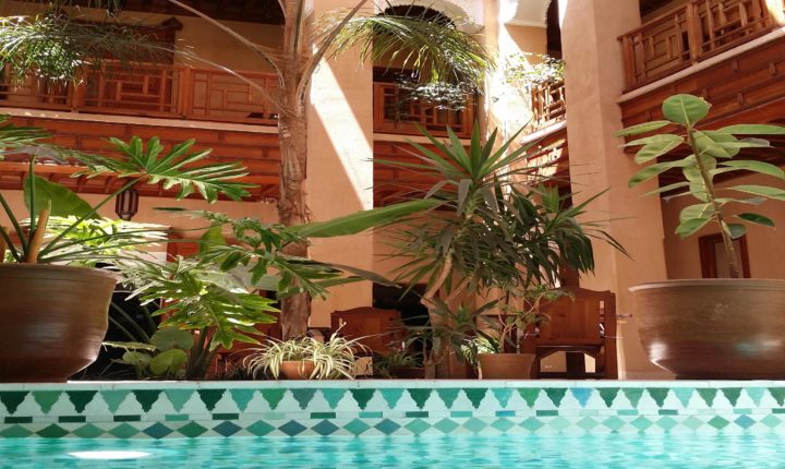 Riad Al Ksar Hotel of Charm Swimming pool Marrakech medina