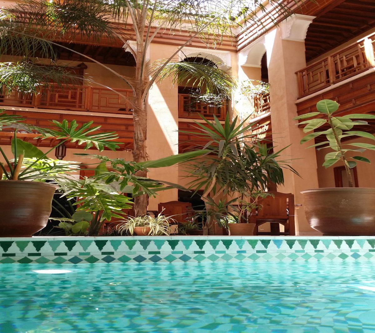 Hotel Swimming pool of Charm Marrakech medina Riad Al Ksar