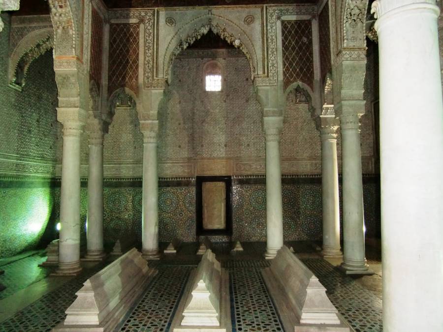 Les-tombeaux-Saadiens - sepulture Sultan Ahmed el Mansour