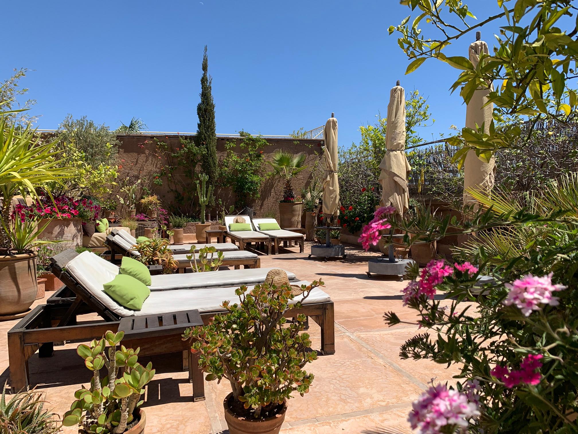 Rooftop Terrasse Lounge Riad Medina Marrakech Al Ksar guesthouse