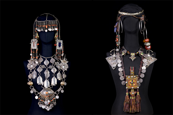 Parure Bijoux Berbères au Maroc-© fondation-pierre-berge-yves-saint-laurent-femmes-berberes-du-maroc