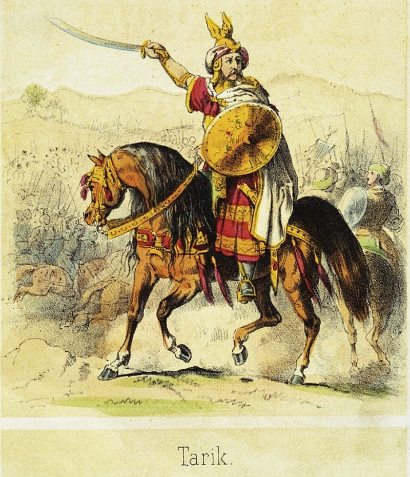 Tariq ibn Ziyad, Conquérant Berbere d'Al Andalus - dessin de Theodor - Berbères au Maroc