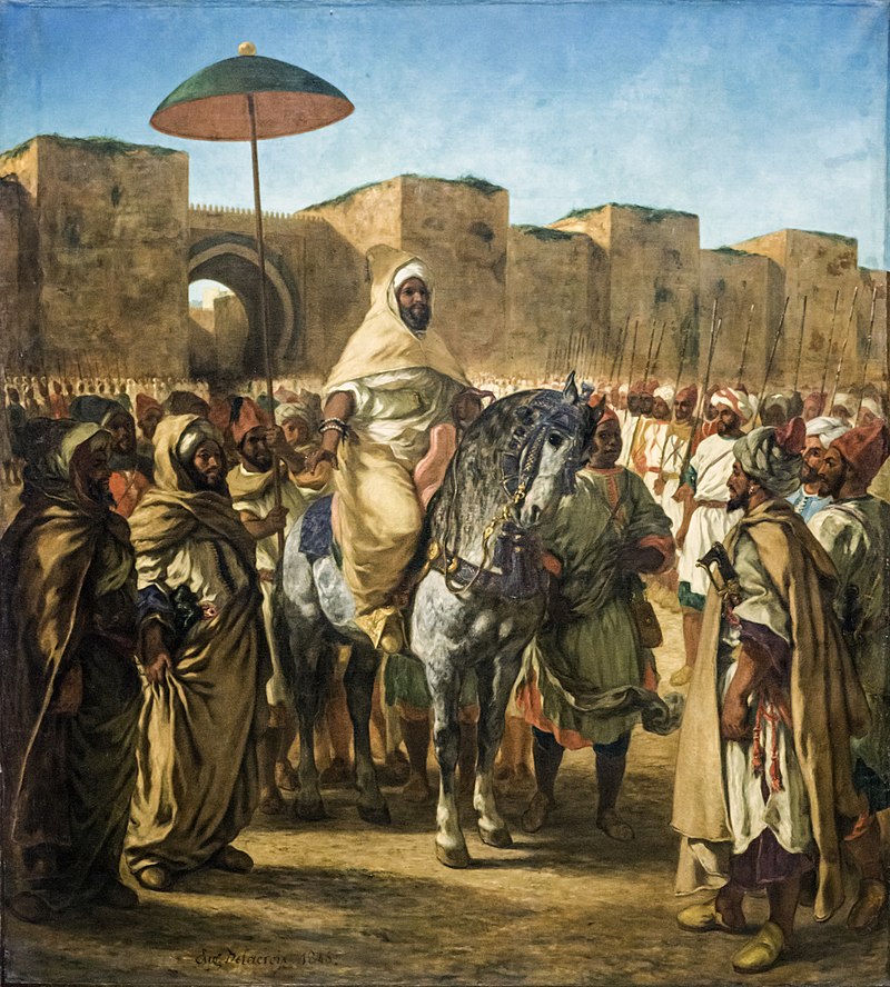 abderrahmane ben hicham Le_Sultan_du_Maroc_-_Eugène_Delacroix 1845