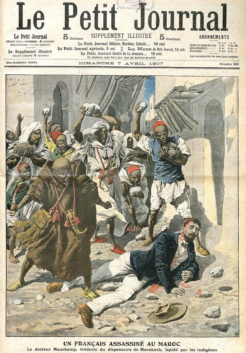 Assassinat Dr Mauchamp Marrakech (1907,Petit_Journal) - History of Marrakech