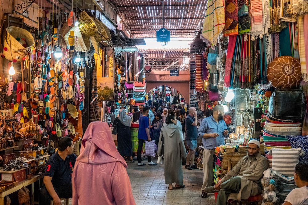 Marrakech medina souk - aux Souks à Marrakech