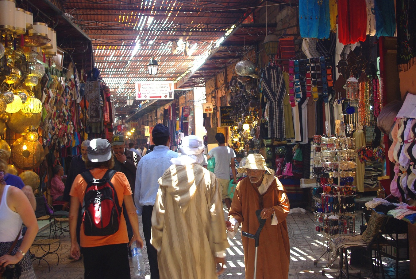 souk semmarine marrakech - visite et circuits depuis jemaa el fna