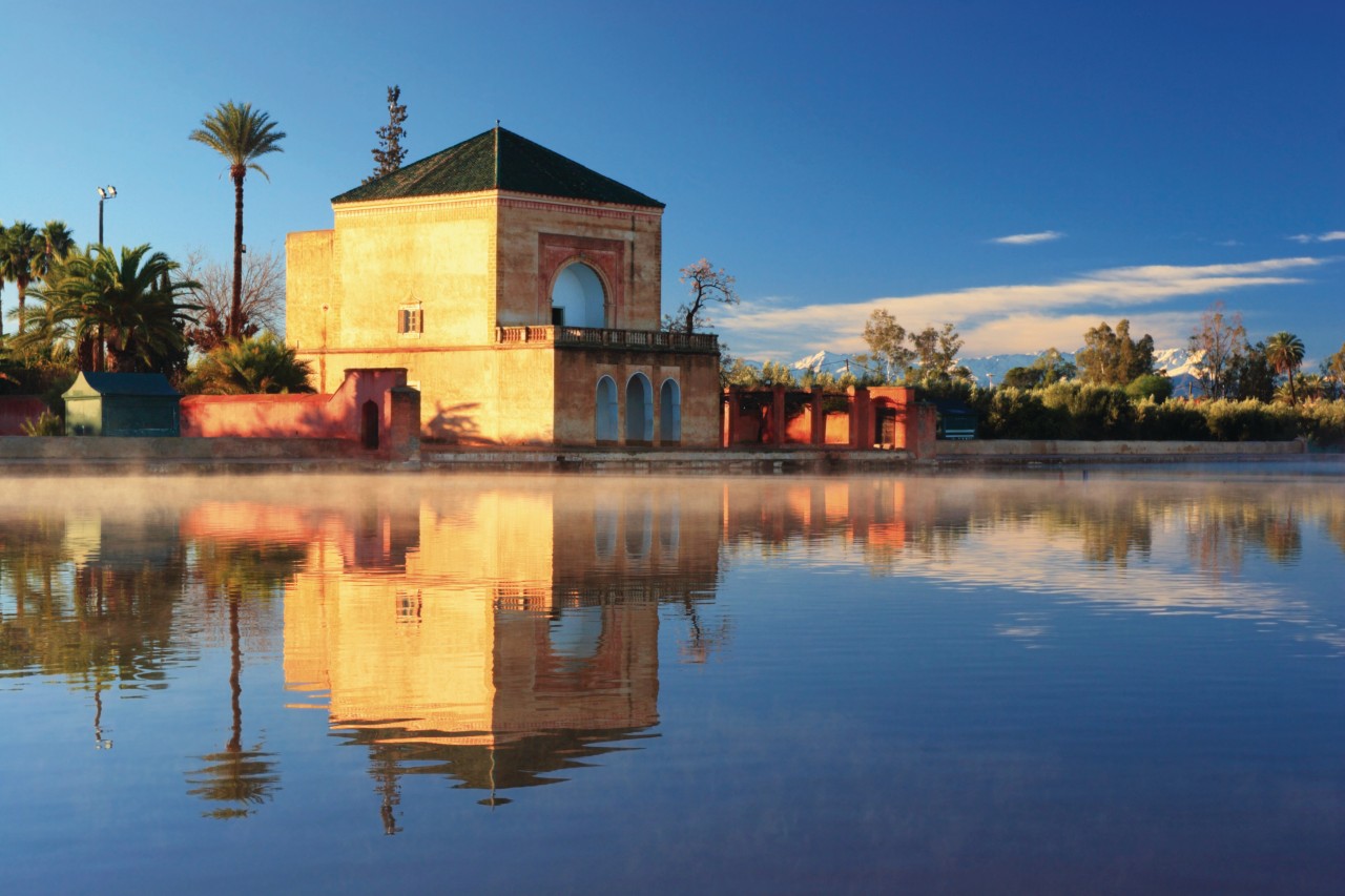 Pavillon et Bassin de la Ménara Marrakech