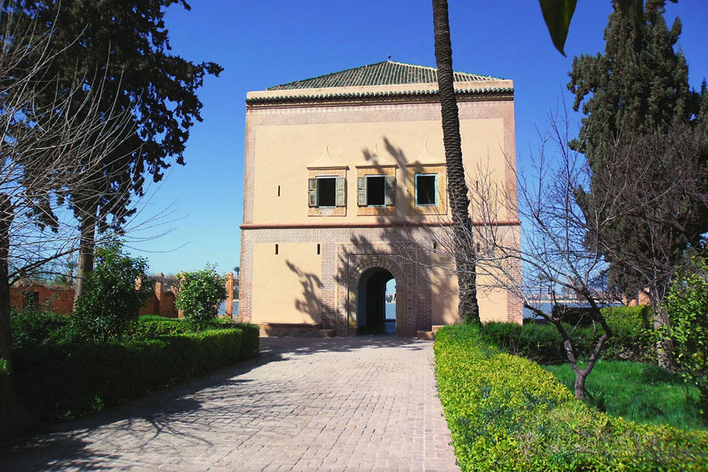 Pavillon de la Ménara arriere - Menara gardens Marrakech